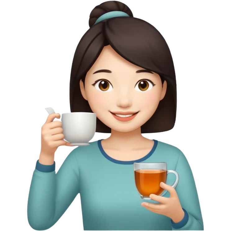 🧘🏼‍♀️🍵😌 emoji