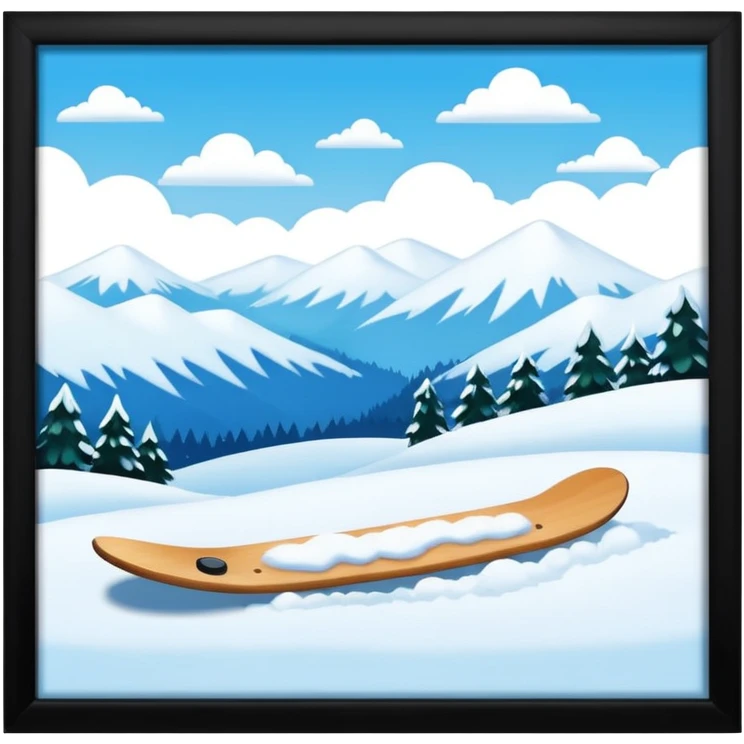 snow skies board emoji