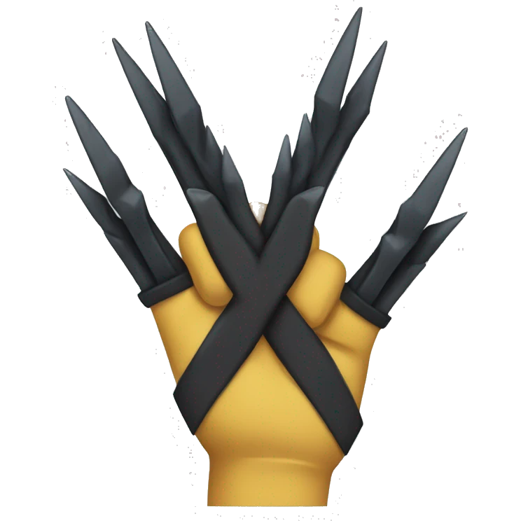wolverine claws crossed emoji