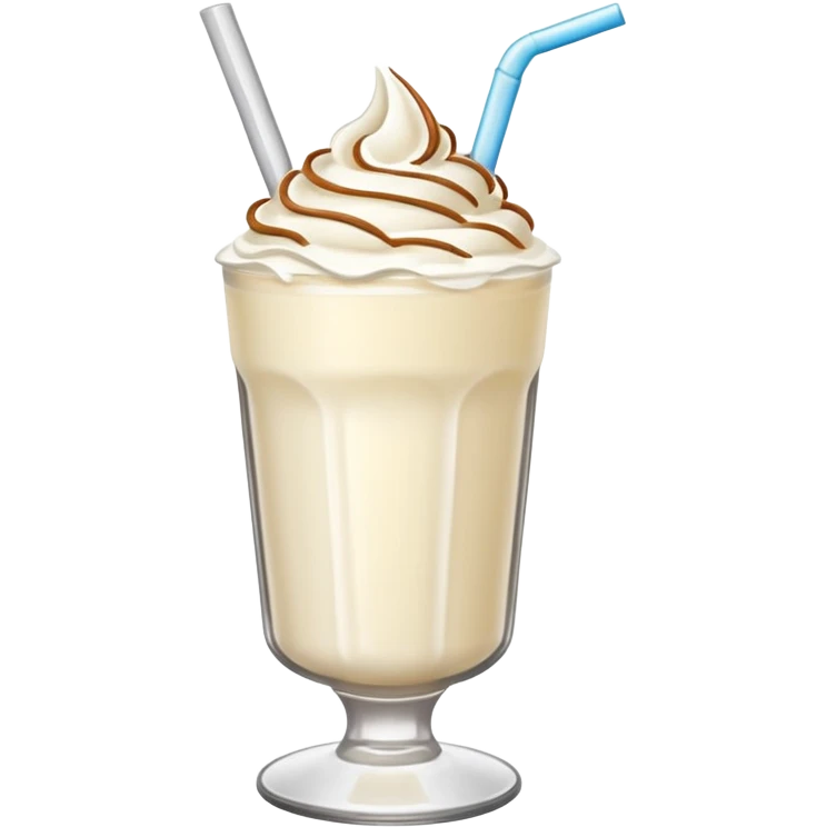 Milkshake with whipped cream emoji