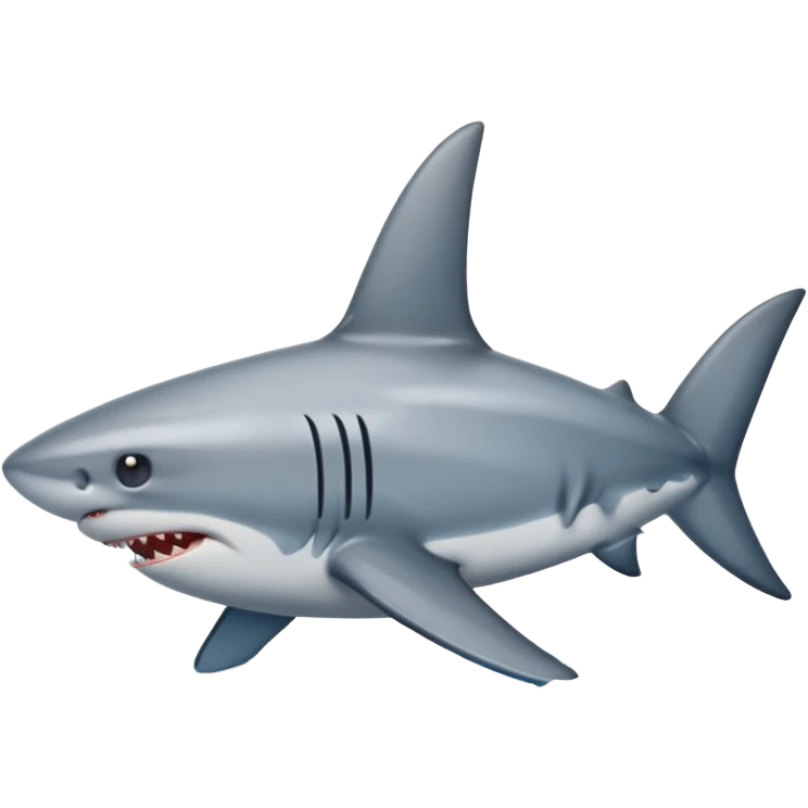 A shark fin out of water emoji