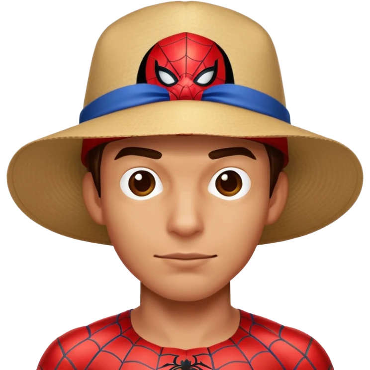 Spiderman with a hat on emoji
