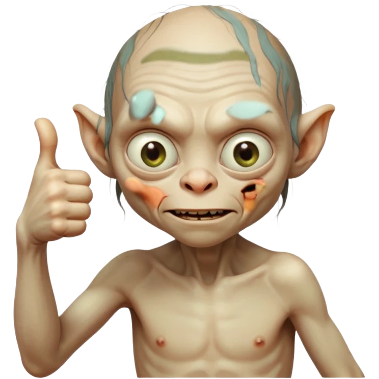 thumbs up golum emoji