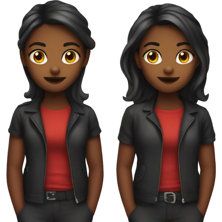 Girl both devil emoji