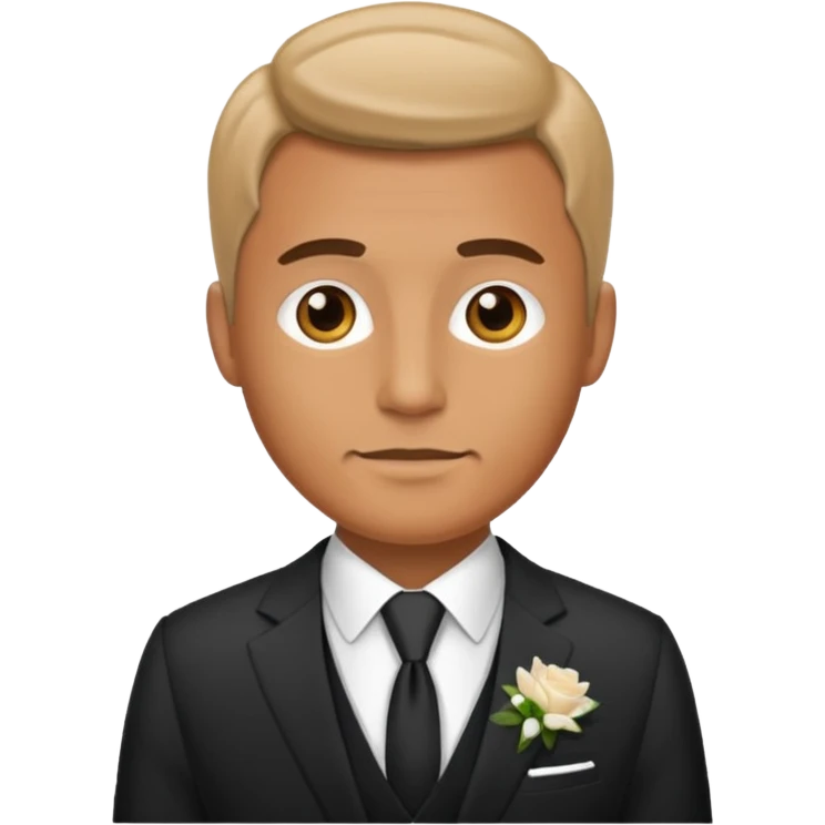 Wedding man head emoji