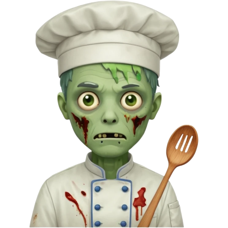  zombi man chef emoji