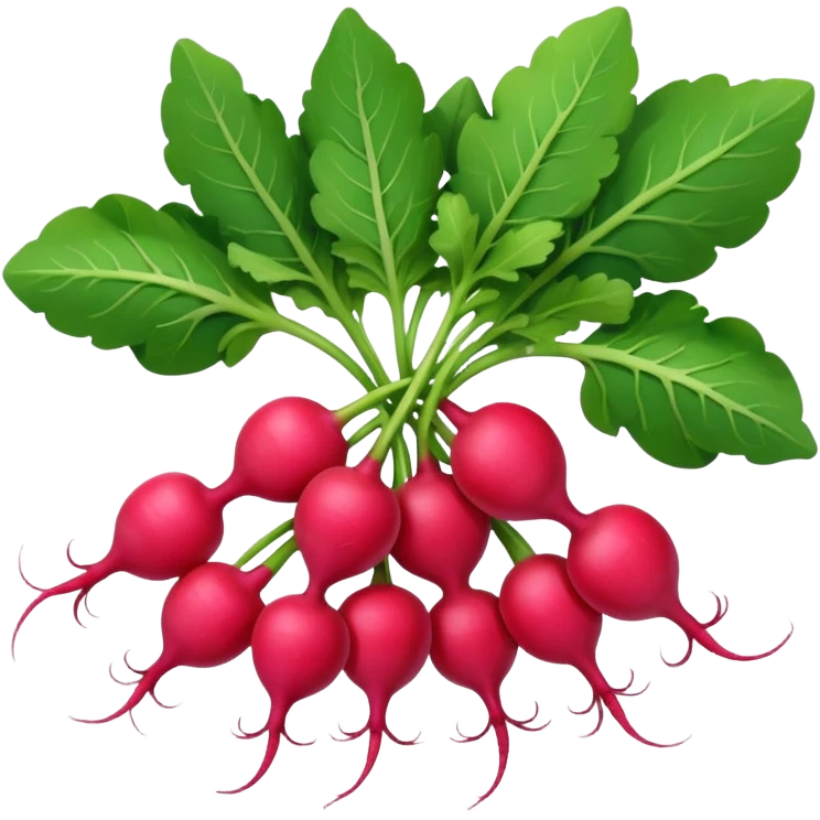 bunch of radish emoji