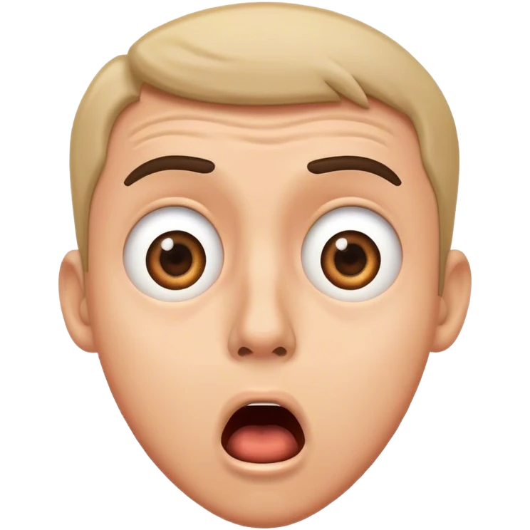 a shocked man emoji