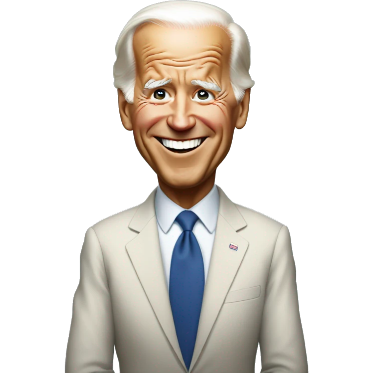 Mischievous Biden emoji