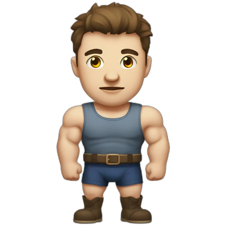 Strongman zdvih dřevěné klady emoji
