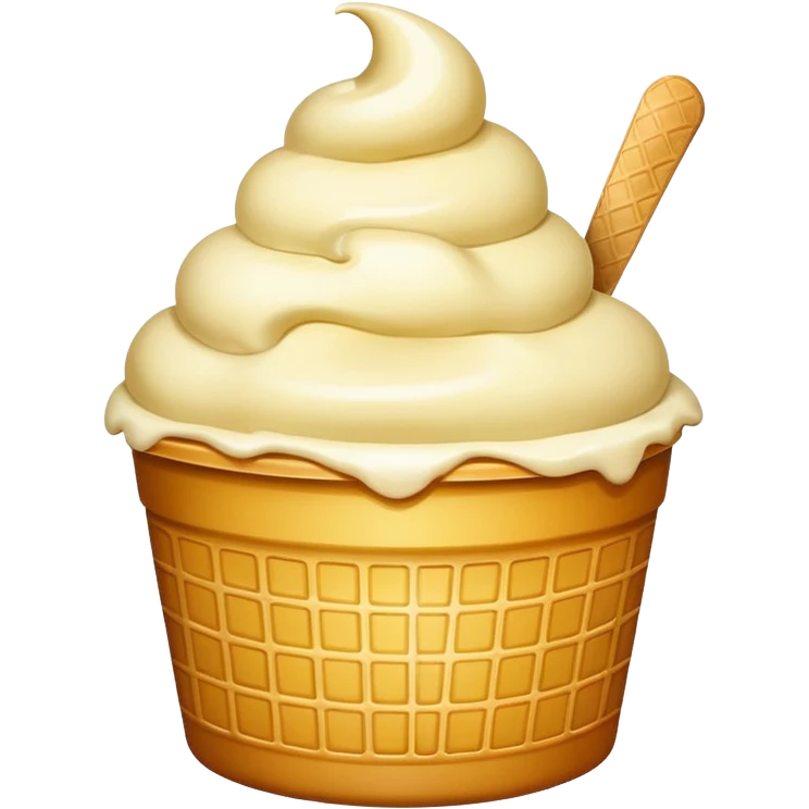 Very big ice cream in tub emoji
