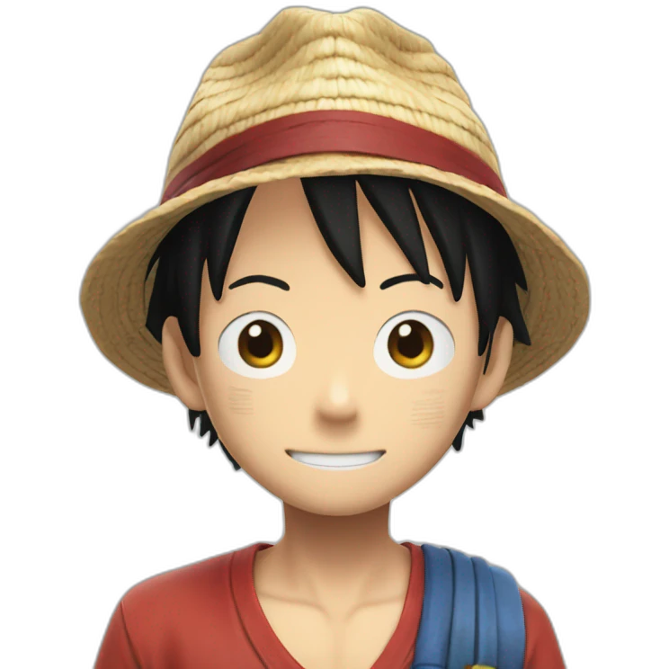 luffy from live action meeting luffy from anime emoji