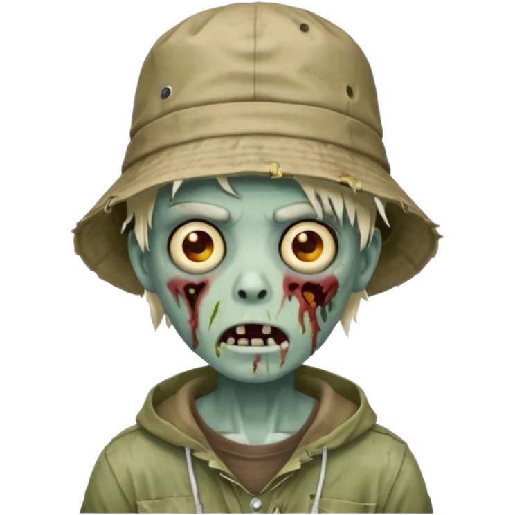 bucket hat zombie emoji