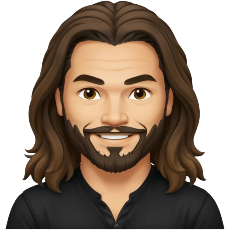 Blue eyes Jason mamoa longer hair smiling black shirt tan emoji
