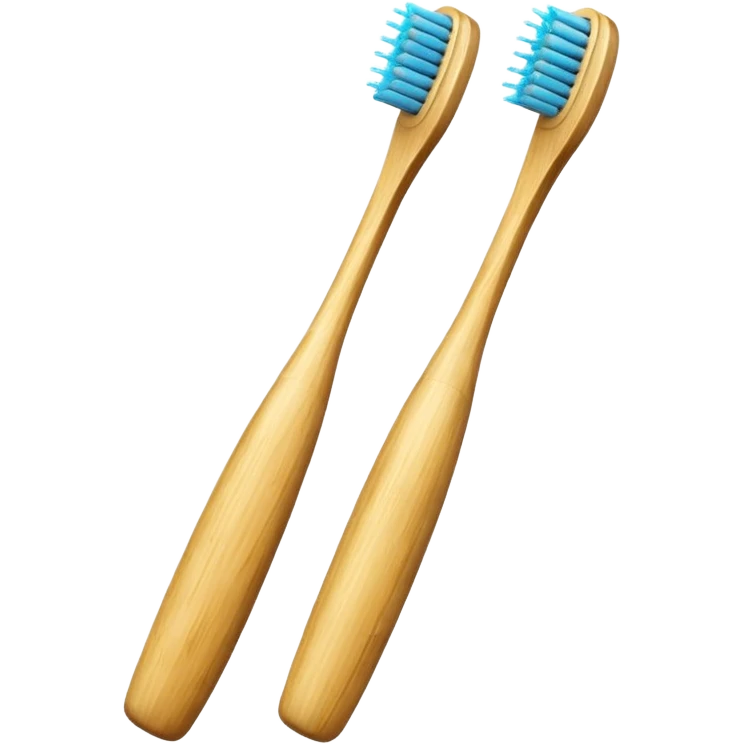 Bamboo toothbrush emoji