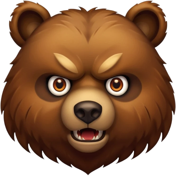 scary bear emoji
