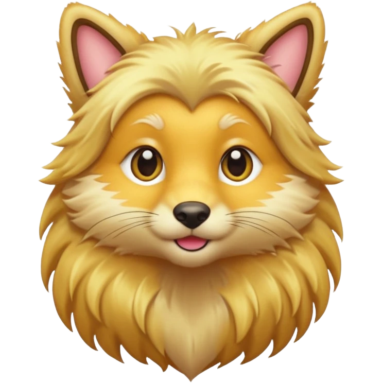 blonde hair animal emoji