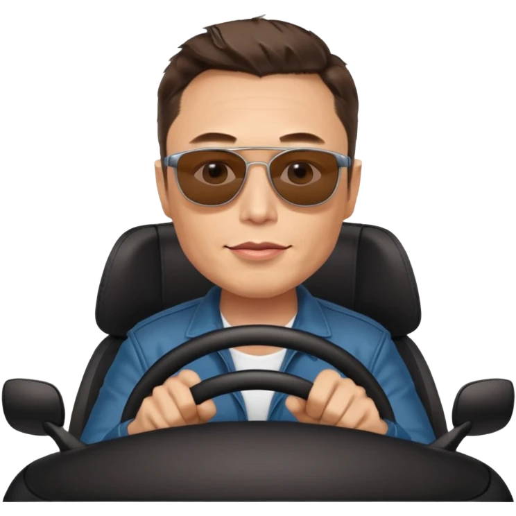elon musk driving emoji