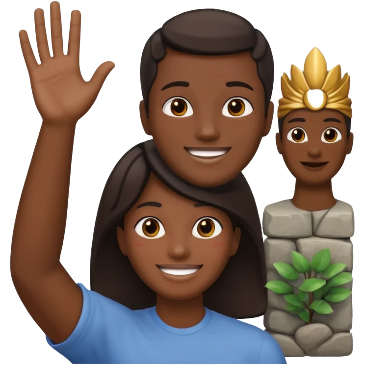 ✋🗿✋ emoji