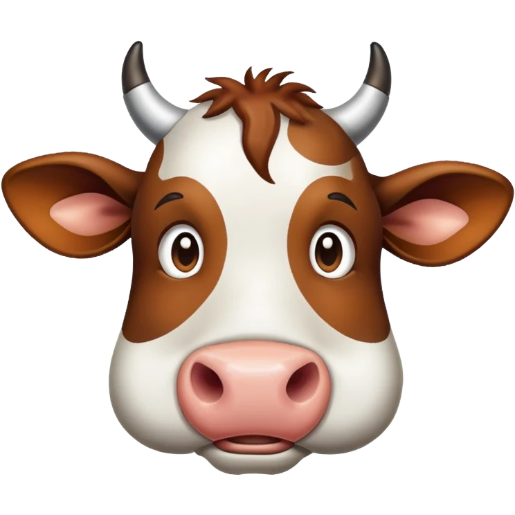 Mad cow emoji