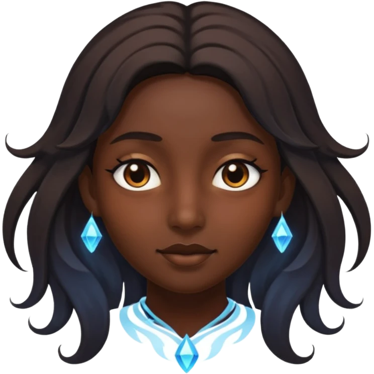 Face surrounded by shadow magic emoji