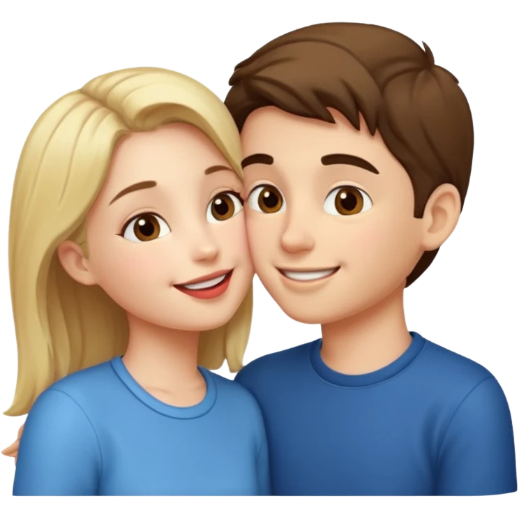 Love kissing mod boy and girl emoji