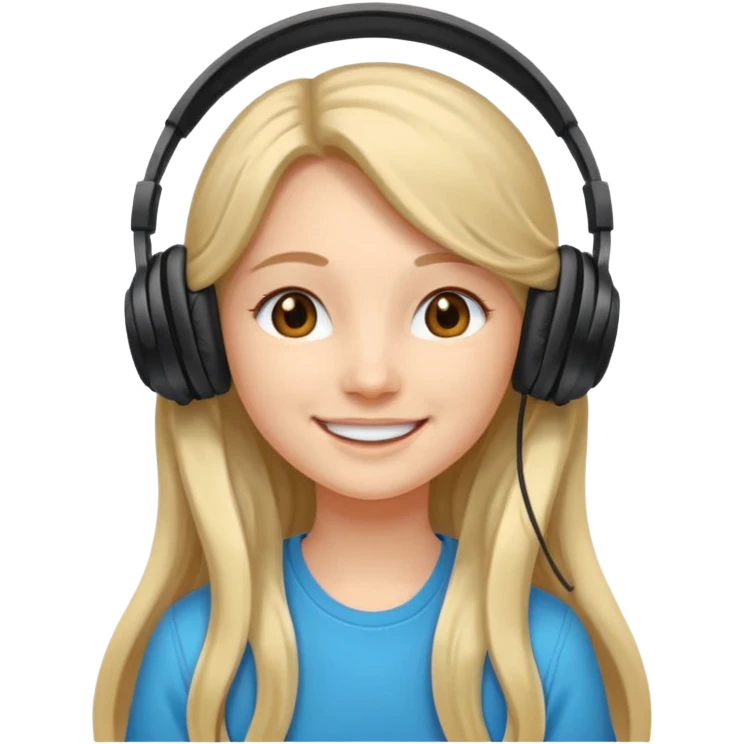 Headphones princess emoji