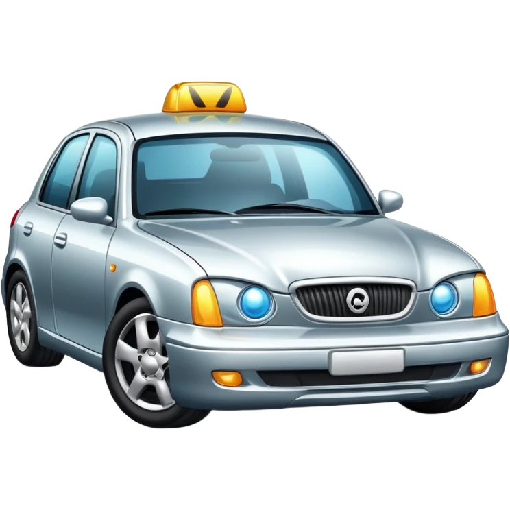 car with a polishing tool or shining effect emoji