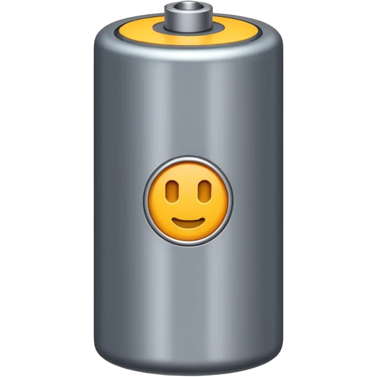 realistic big battery emoji