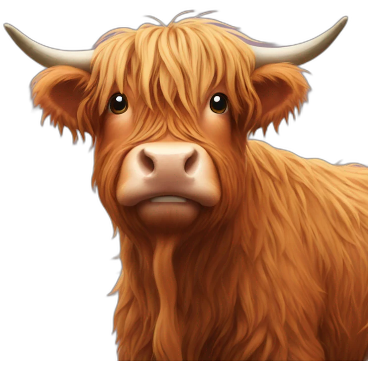 Highland cow emoji