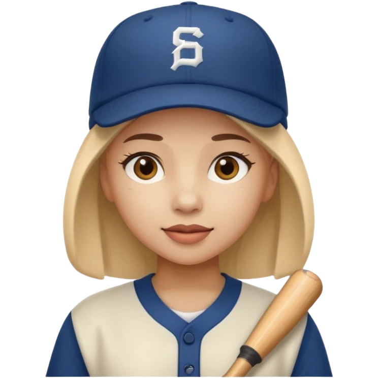 baseball hat girl emoji