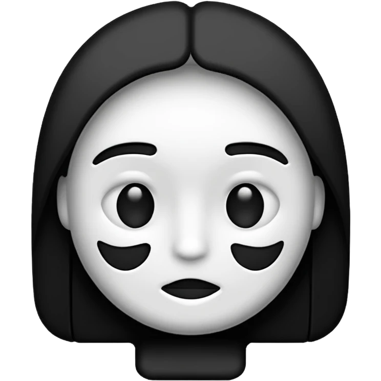 i only want an outline and it has to be straight emoji
