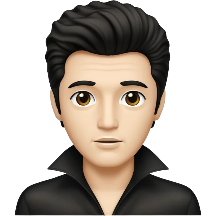 A Stickman with hair like Elvis presley emoji