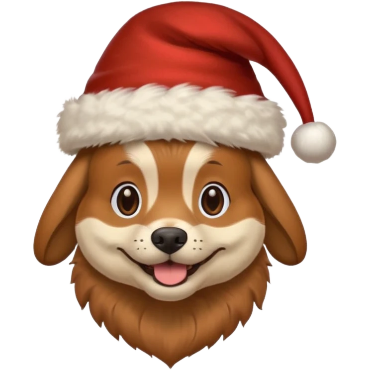 dog with festive hat  emoji