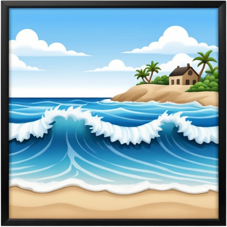 Seashore emoji