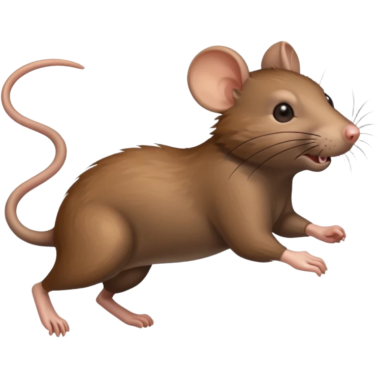 rat running on 4 emoji
