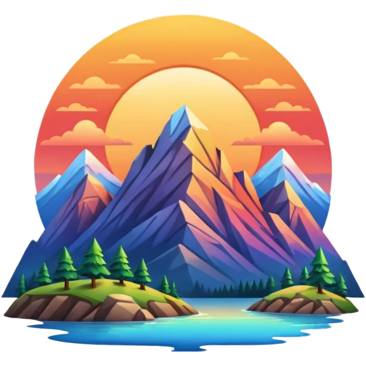 mountain sunrise emoji
