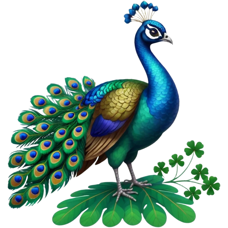 🦚🍀 emoji