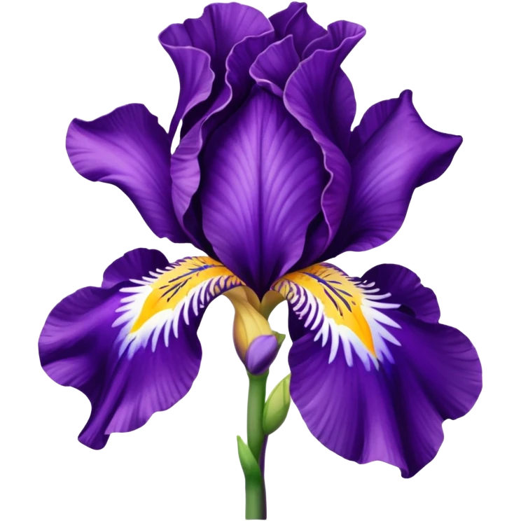 Fleur iris violette emoji