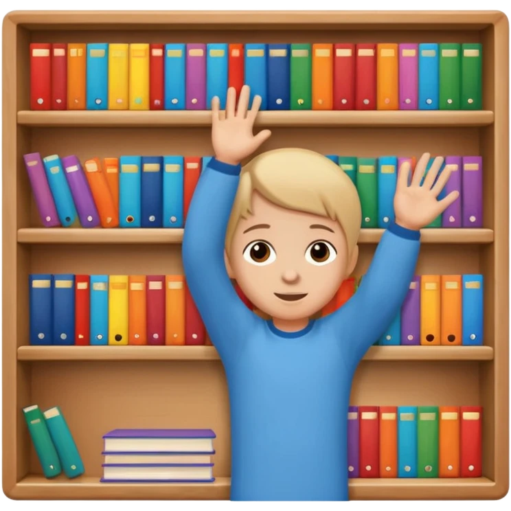enfant range livre emoji