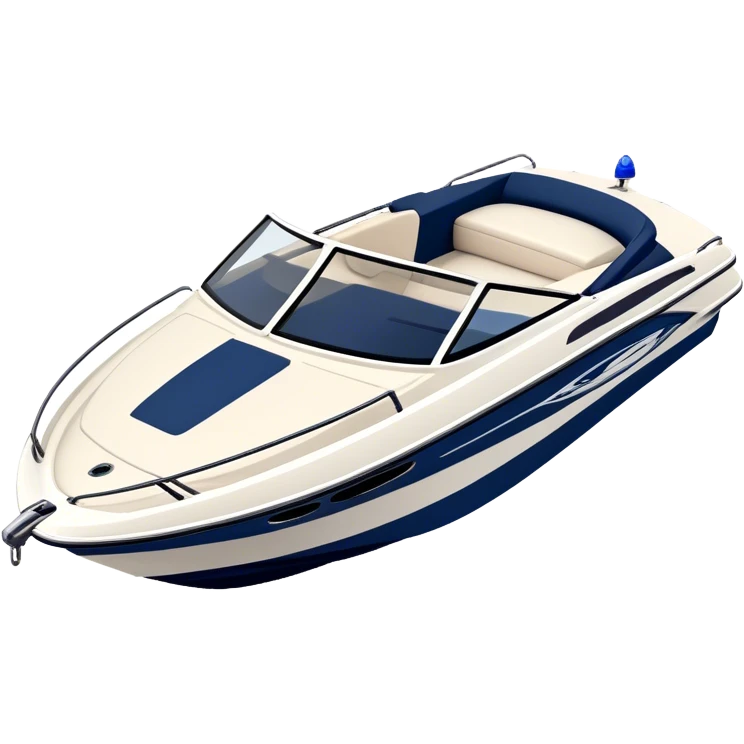 Speedboat - Bayliner 185 Bowrider (Model Year: 2020) (Iconic colour: White with navy blue accents) emoji