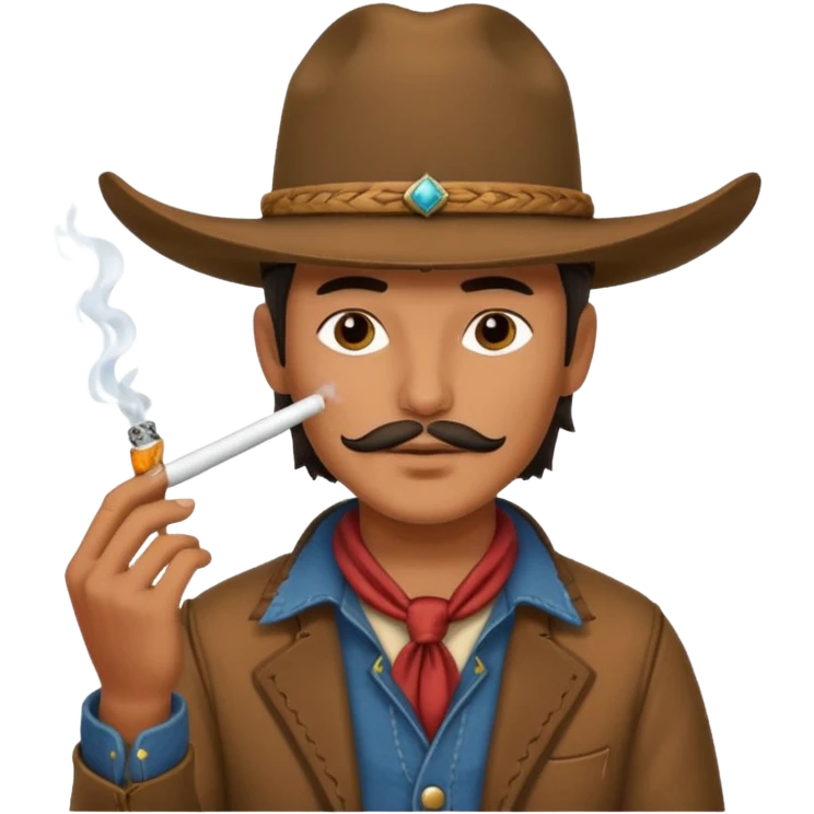 Vaquero fumando emoji