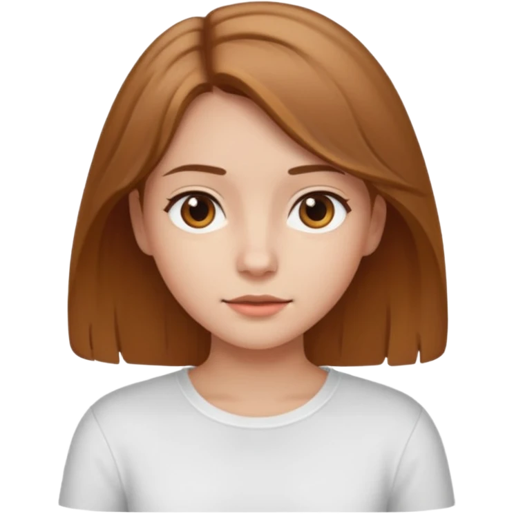 мила дівчинка з русим волоссям тдо грудей emoji