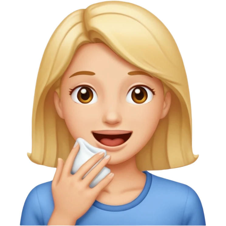 woman burping emoji