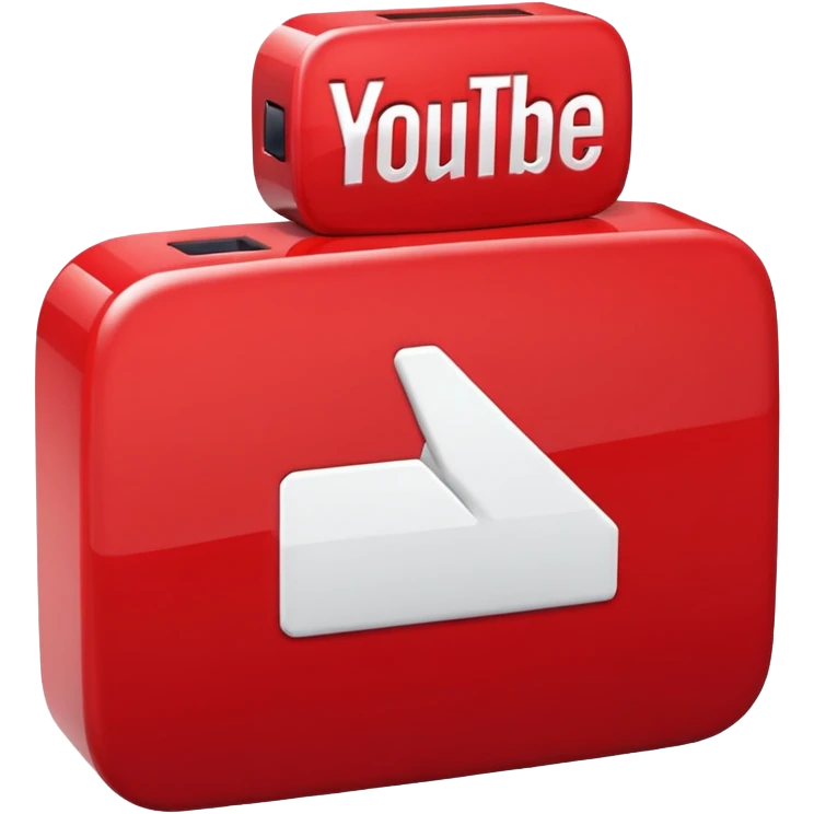 YouTube logo emoji