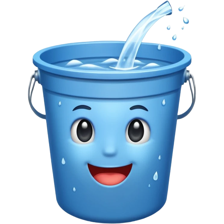 Chucked bucker of water emoji
