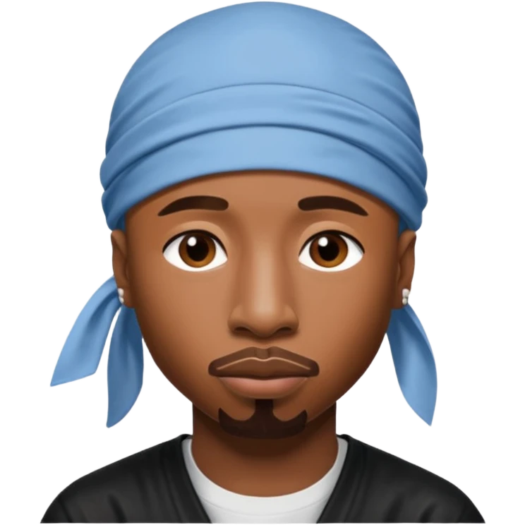 2Pac only face and durage emoji