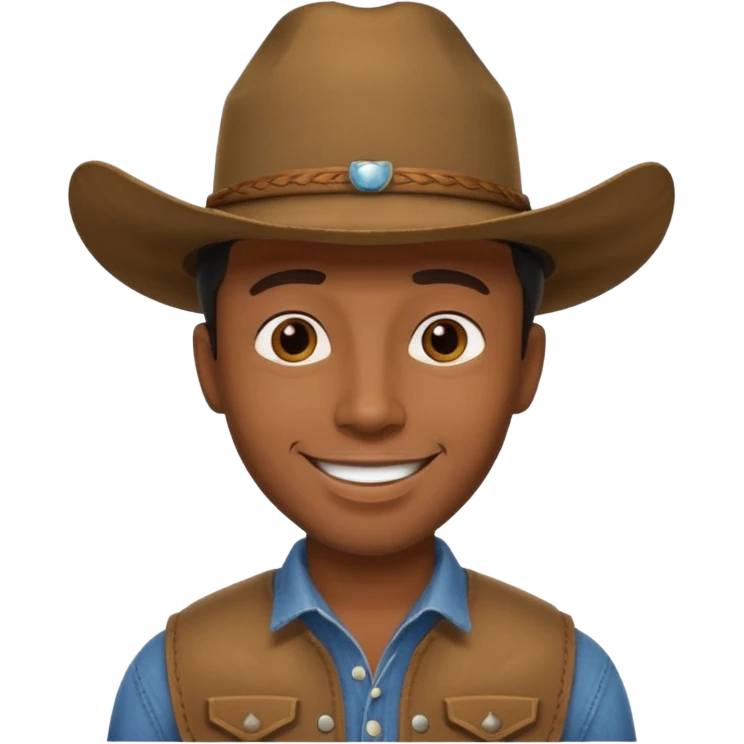 covboy black man emoji