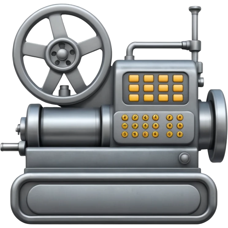 very big machinery or machine system with many buttons emoji