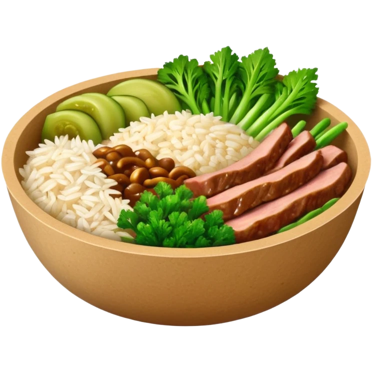 Retangular bowl made of kraft paper, 
The lunch box should be the most similar to this real one..
https://i.postimg.cc/FKcHz1tk/Screenshot-2025-11-11-alle-16-06-29.png

Can get more images of the bowl https://www.instagram.com/chefaporterbr/
Put inside food, like rice, green vegetables and meat. emoji